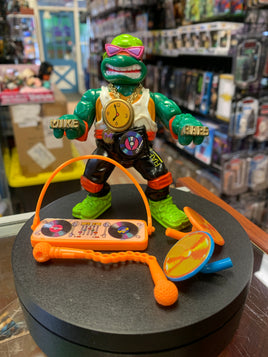 Rappin Mike 4410 (Vintage TMNT Ninja Turtles, Playmates) COMPLETE