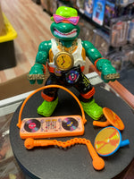 Rappin Mike 4410 (Vintage TMNT Ninja Turtles, Playmates) COMPLETE