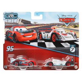 GRC Lightning McQueen & Shu Todoroki (Pixar Cars, Mattel Diecast)