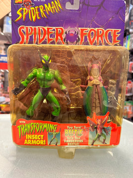 Beetle Insect Armor (Vintage Marvel Spider-Man Spider Force, Toybiz) Sealed