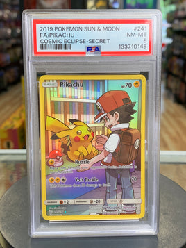 Pikachu Sun & Moon  241/236 (Pokemon, Wizard) **PSA 8**