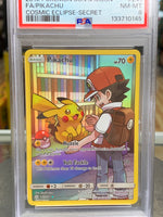 Pikachu Sun & Moon  241/236 (Pokemon, Wizard) **PSA 8**