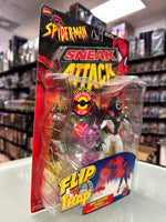 Web Catcher Spidey Flip ‘N Trap (Vintage Marvel Spider-Man Sneak Attack, Toybiz) WHITE VARIANT