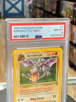 Aerodactyl Holo Fossil 1/62 (Pokemon, Wizard) **PSA 8**