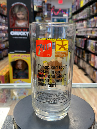 Temple of Doom Indy Short Round Glass Cup (Vintage Indiana Jones, Burger King) - Bitz & Buttons