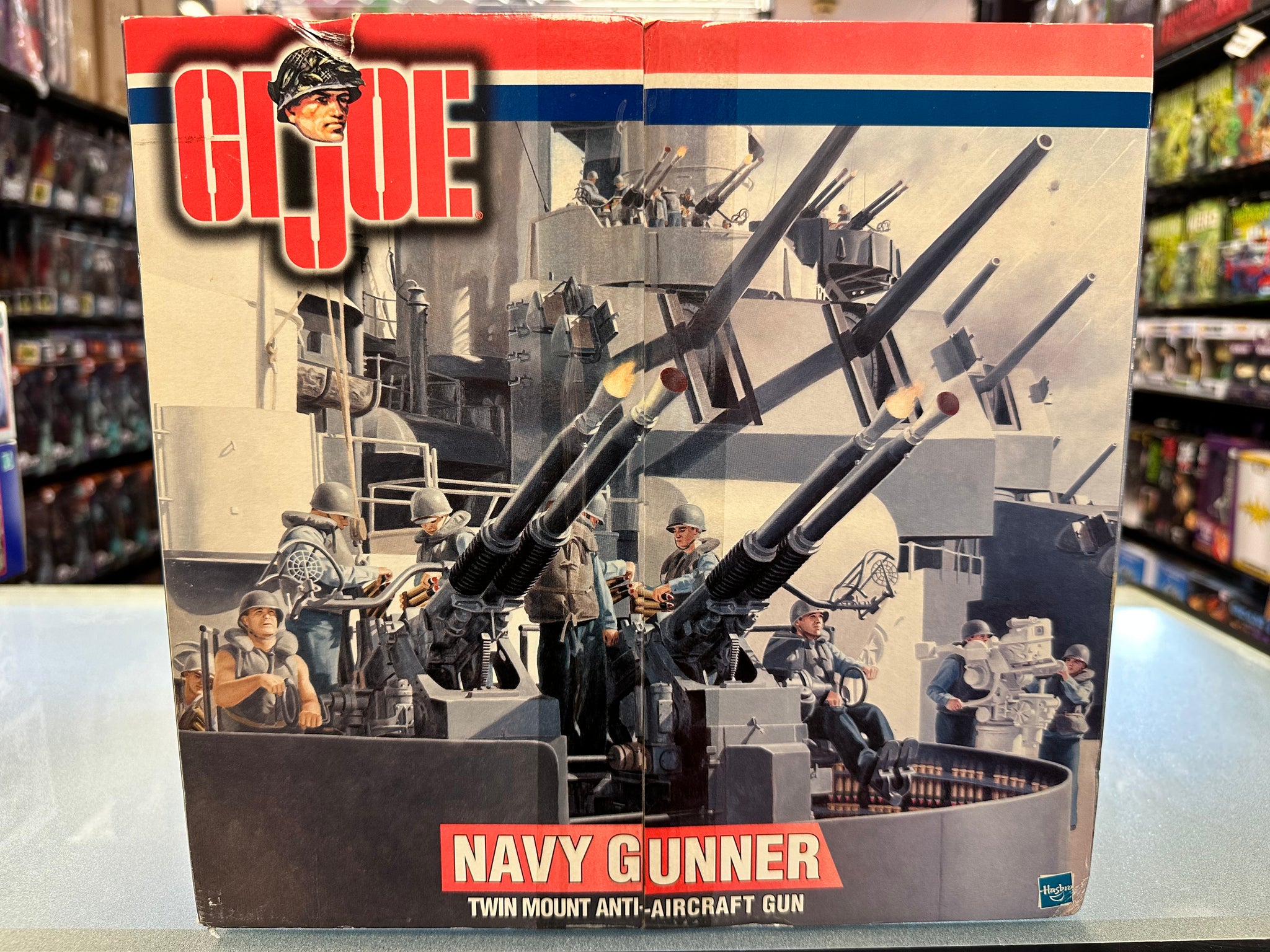 Navy Gunner Anti-Aircraft Gun 12” Figure (Vintage GI Joe, Hasbro Navy Gunner Anti-Aircraft Gun 12” Figure (Vintage GI Joe, Hasbro