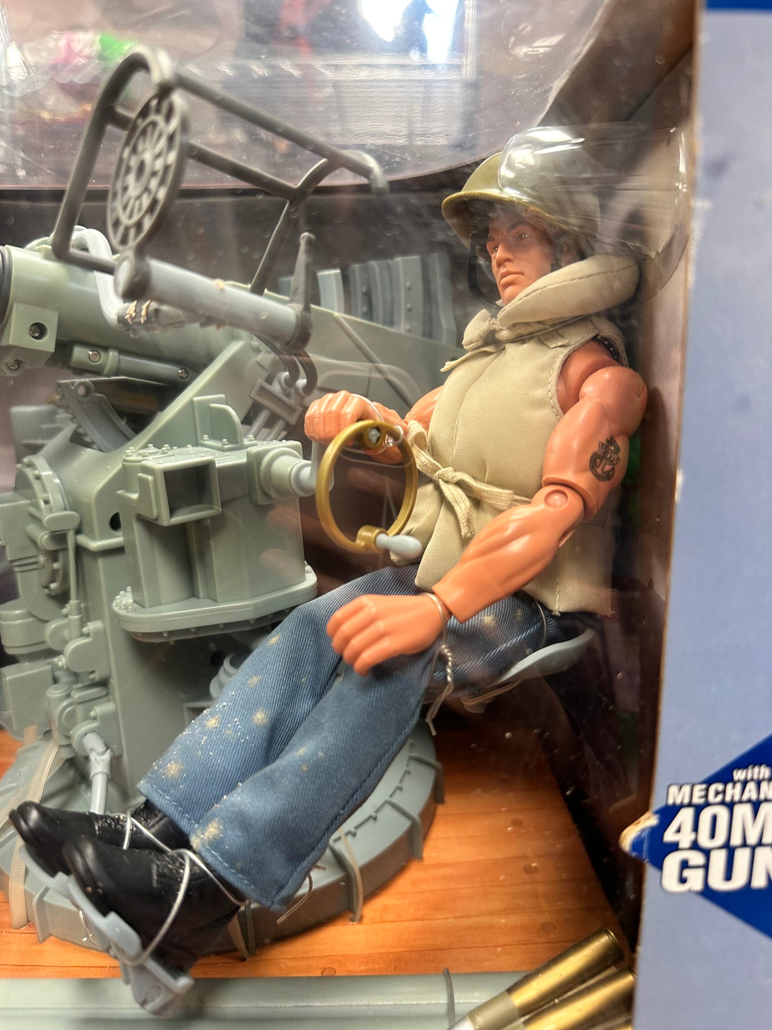 Navy Gunner Anti-Aircraft Gun 12” Figure (Vintage GI Joe, Hasbro Navy Gunner Anti-Aircraft Gun 12” Figure (Vintage GI Joe, Hasbro