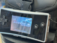 Gameboy Micro with WWE Survivor Series (Nintendo, Video Game) TESTED WORKING