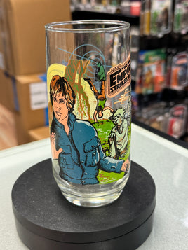 Empire Strikes Back Luke & Yoda Glass Cup (Vintage Star Wars, Happy Meal Glasses