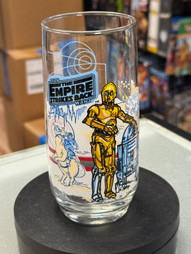 Empire Strikes Back R2-D2 & C-3PO Glass Cup (Vintage Star Wars, Happy Meal Glasses)