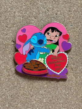 Valentines Day Lilo & Stitch (Walt Disney World, Pin Traders) - Bitz & Buttons