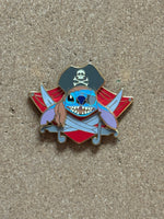 Pirate Stitch Completer Pin (Walt Disney World, Pin Traders) - Bitz & Buttons