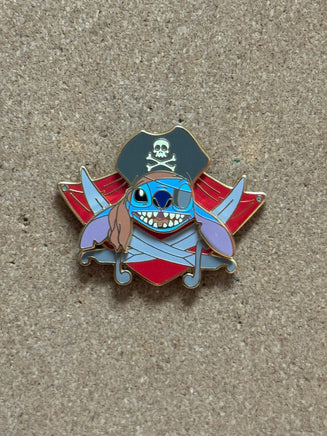Pirate Stitch Completer Pin (Walt Disney World, Pin Traders) - Bitz & Buttons