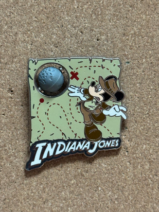 Indiana Jones Adventure Mickey Mouse (Walt Disney World, Pin Traders) - Bitz & Buttons
