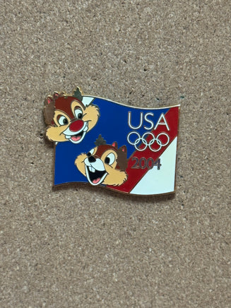 Chip & Dale 2004 Olympics (Walt Disney World, Pin Traders) - Bitz & Buttons