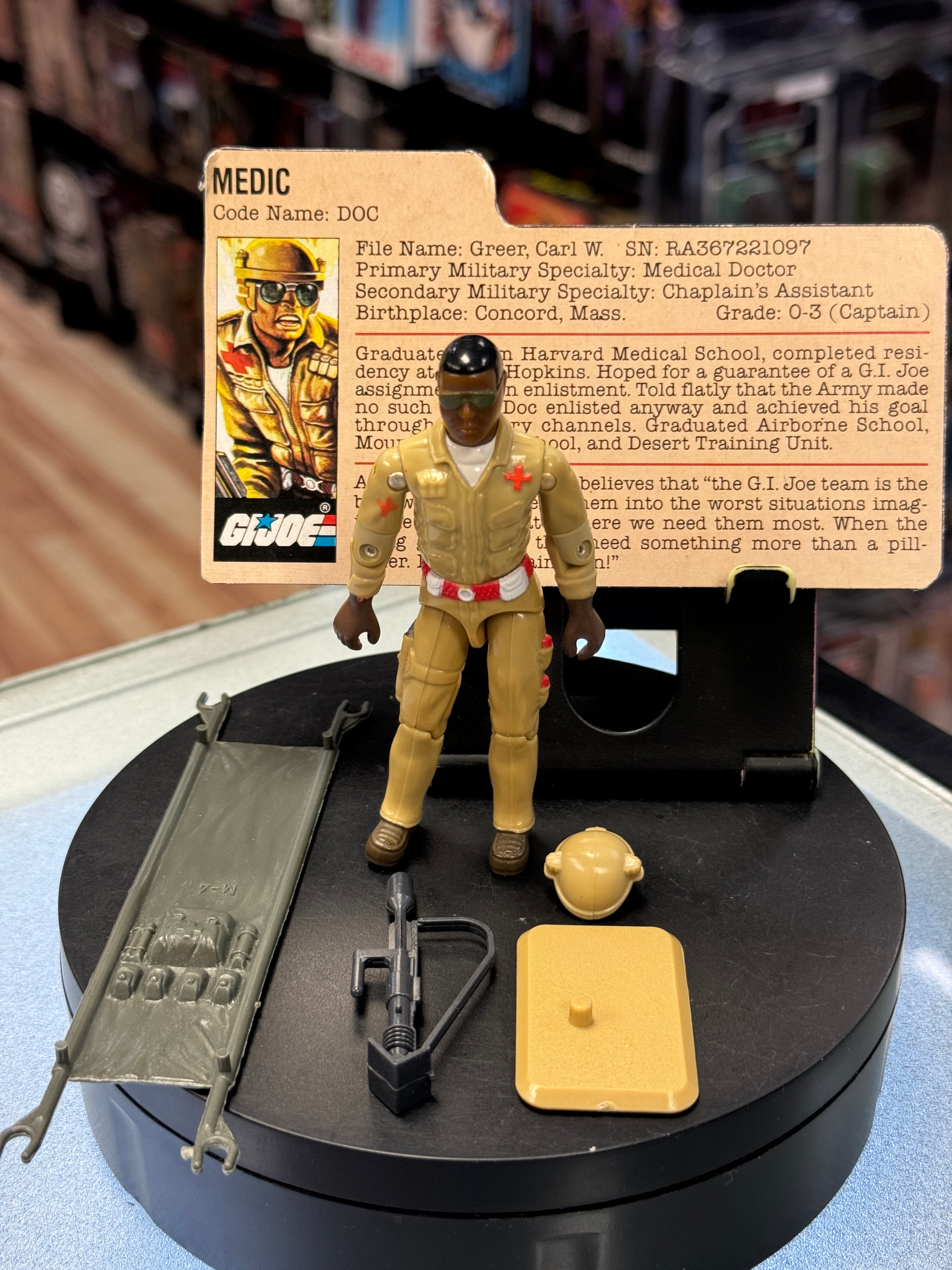 Medic Doc 0633 (Vintage GI Joe, Hasbro) Complete| Bitz & Buttons