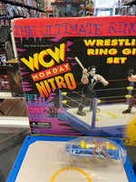 WCW Monday Nitro Steel Cage Wrestling Ring Gift Set (OSFTM, Vintage WCW WWF) Open Box