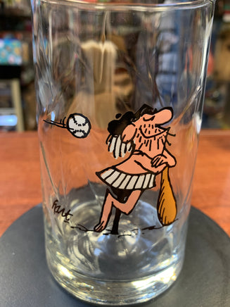 Caveman With Ball & Bat (Vintage Happy Meal Glasses, Arby’s) - Bitz & Buttons