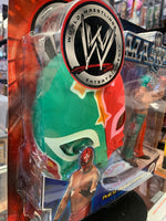 Rey Mysterio Red/Green Mask  5104 (WWE Ruthless Aggression, Jakks Pacific)