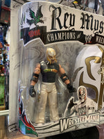 Rey Mysterio Champions Of Wrestlemania White/Gold Mask (WWE Ruthless Aggression, Jakks Pacific)