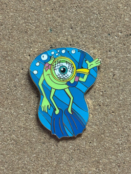 Snoring Mike Wazowski  (Walt Disney World, Pin Traders) - Bitz & Buttons