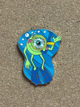 Snoring Mike Wazowski  (Walt Disney World, Pin Traders) - Bitz & Buttons