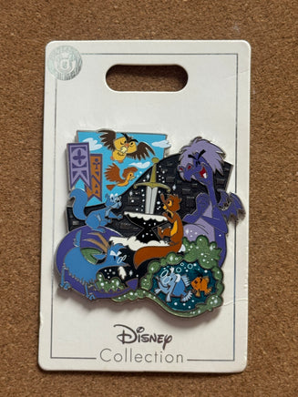 Sword & Stone Cast Cluster   (Walt Disney World, Pin Traders) - Bitz & Buttons