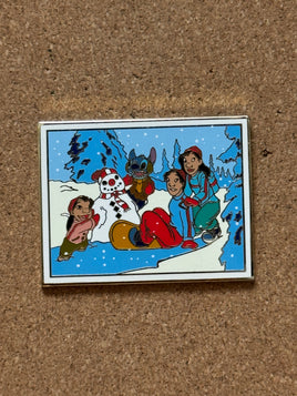Christmas Snowman Lilo & Stitch (Walt Disney World, Pin Traders) - Bitz & Buttons