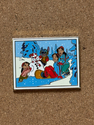 Christmas Snowman Lilo & Stitch (Walt Disney World, Pin Traders) - Bitz & Buttons