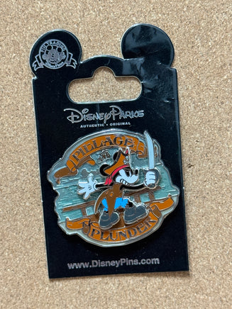 Pillage & Plunder Mickey (Walt Disney World, Pin Traders) - Bitz & Buttons