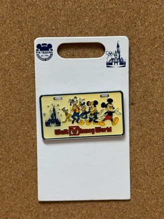 Mickey & Friends 50th License Plate (Walt Disney World, Pin Traders) - Bitz & Buttons