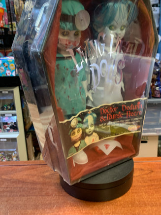Doctor Dedwin & Nurse Necropolis(Living Dead Dolls LDD, Vintage Mezco) SEALED - Bitz & Buttons