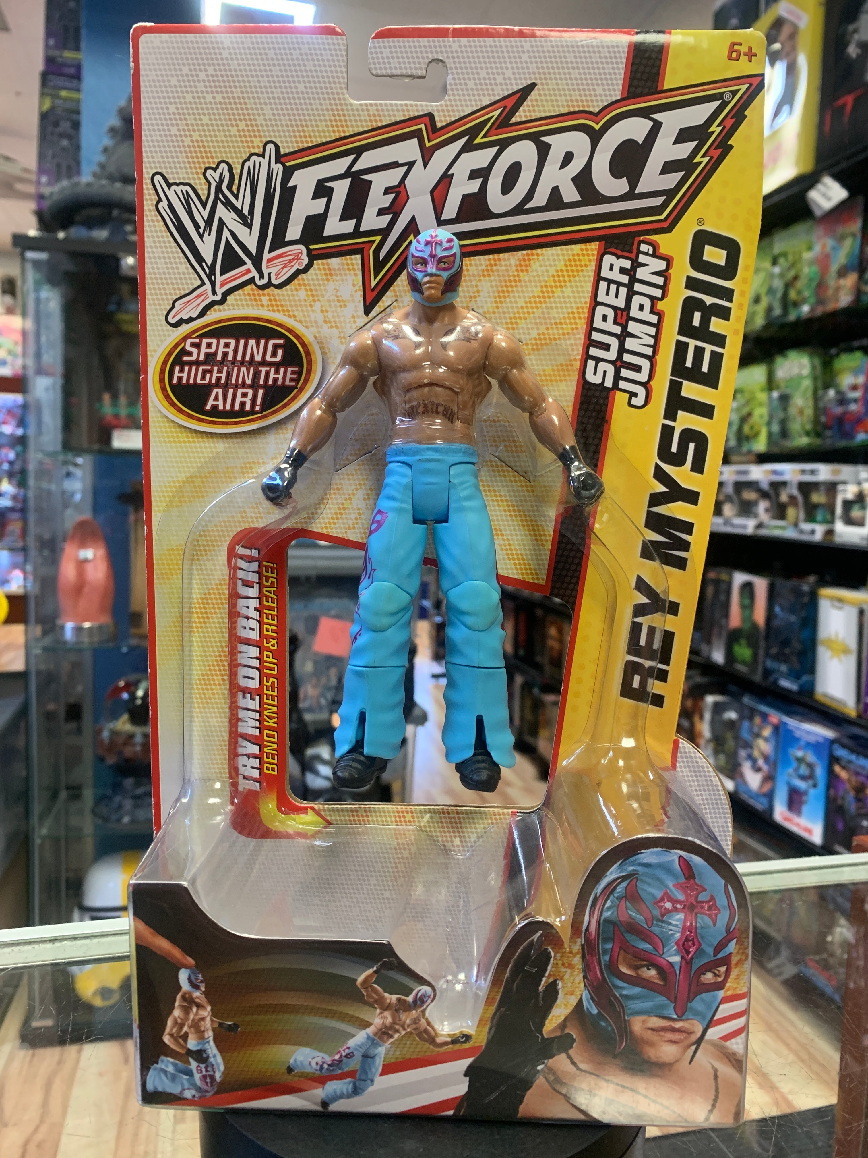 Rey Mysterio Super Jumpin' (WWE FlexForce, Mattel)| Bitz & Buttons