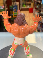 Ultimate Warrior Green/Pink Spot Shorts 5381(Vintage WWF WWE, Hasbro) - Bitz & Buttons