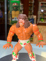 Ultimate Warrior Green/Pink Spot Shorts 5382(Vintage WWF WWE, Hasbro) - Bitz & Buttons
