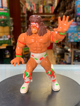 Ultimate Warrior Green/Pink Spot Shorts 5383(Vintage WWF WWE, Hasbro)