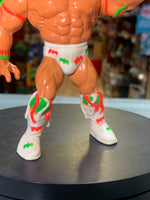 Ultimate Warrior Green/Pink Spot Shorts 5383(Vintage WWF WWE, Hasbro) - Bitz & Buttons