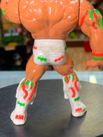 Ultimate Warrior Green/Pink Spot Shorts 5383(Vintage WWF WWE, Hasbro) - Bitz & Buttons