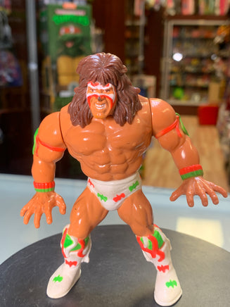 Ultimate Warrior Green/Pink Spot Shorts 5384 (Vintage WWF WWE, Hasbro) - Bitz & Buttons