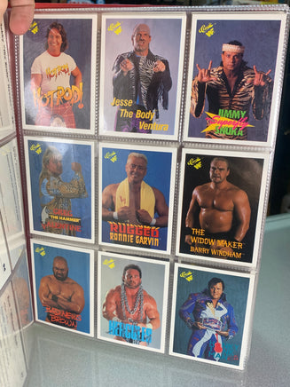 WF Wrestling Card Collector’s Album WITH Cards (Vintage WWF, TitanSports) - Bitz & Buttons