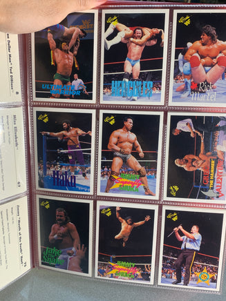 WF Wrestling Card Collector’s Album WITH Cards (Vintage WWF, TitanSports) - Bitz & Buttons