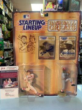 Starting Lineup Baseball Greats Stan Musial & Bob Gibson Signed(Vintage Kenner, MLB)**JSA Signature Authentication**