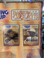 Starting Lineup Baseball Greats Stan Musial & Bob Gibson Signed(Vintage Kenner, MLB)**JSA Signature Authentication**