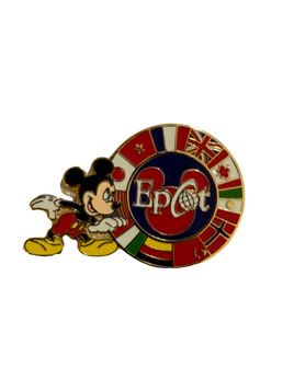 Micket Mouse Epcot Circle of Flags Pin (Walt Disney World, Pin Traders)