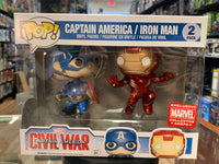 Captain America und Iron Man, 2er-Pack (Funko Pop!, Marvel Civil War)