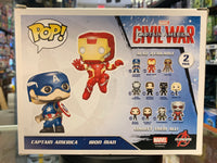 Captain America und Iron Man, 2er-Pack (Funko Pop!, Marvel Civil War)