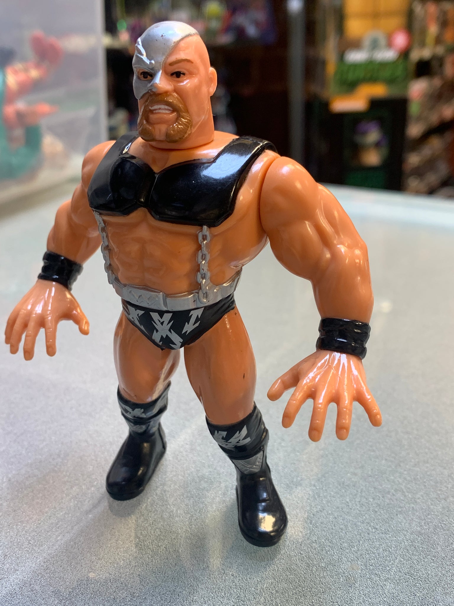 WWFハズブロ　THE WARLORD フィギュア WWE WWF Hasbro The Warlord Vintage Wrestling Figure ACTION WORKS