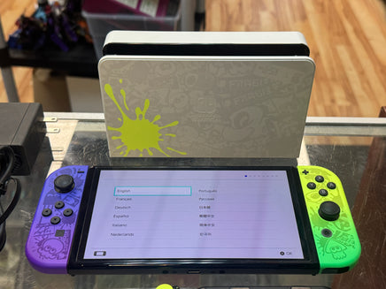 Splatoon OLED Switch Console  (Nintendo, Video Games) **TESTED** - Bitz & Buttons