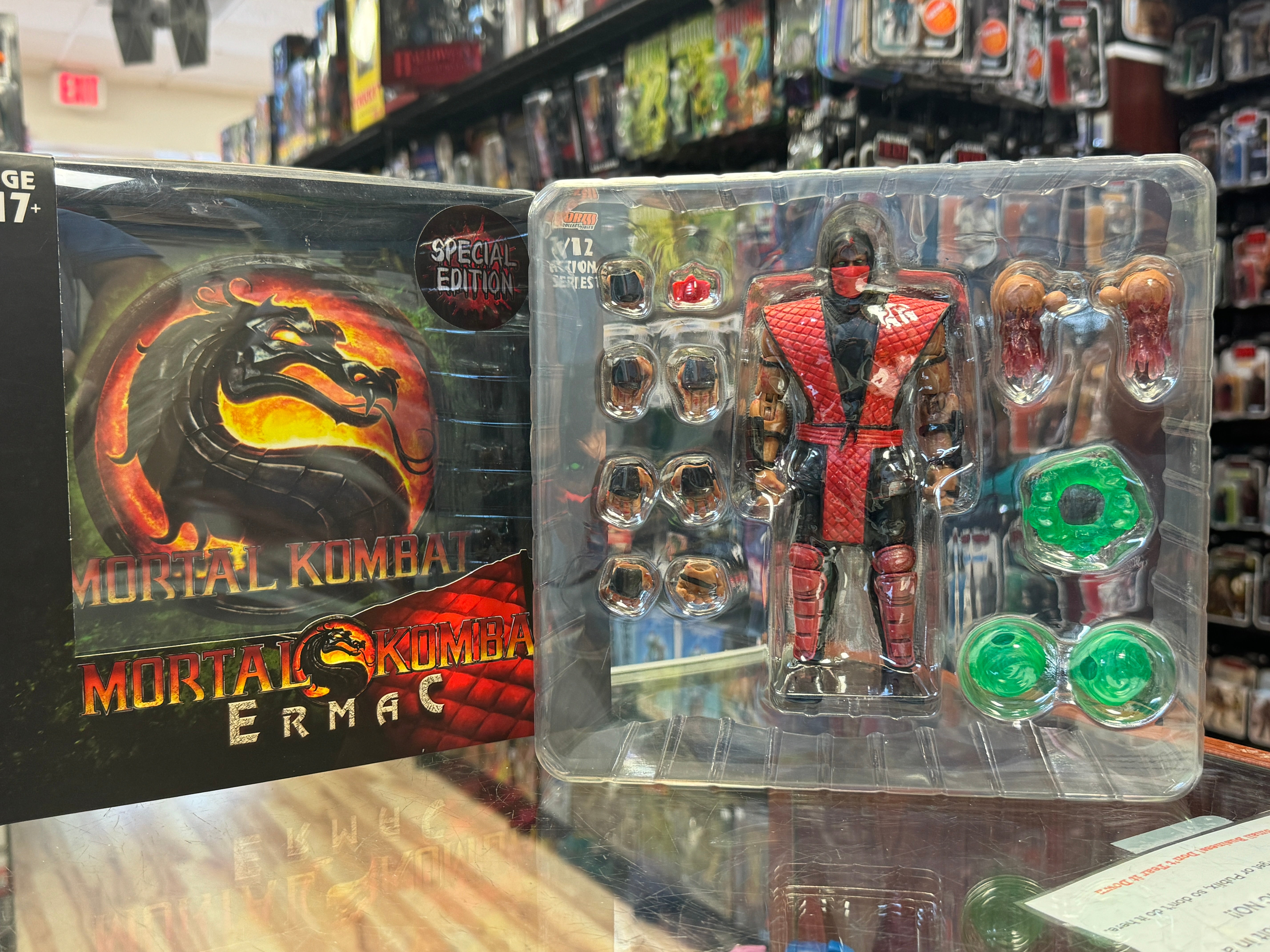 Ermac Bloody Version (Mortal Kombat, Storm Collectibles) Open Box