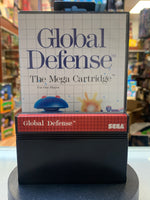 Global Defense with Box (SEGA Master System, Video Game) Tested Working